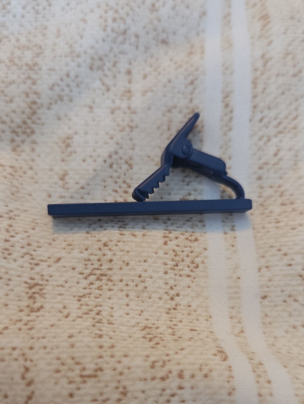 Men's Navy Blue Tie Clip - Classic Slim Design